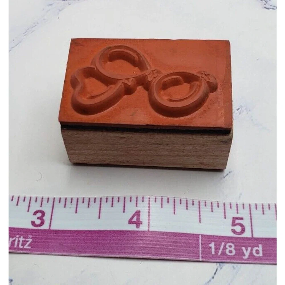 Mixed Lot of 10 Wood Mounted Rubber Stamps Nature Party Thanks